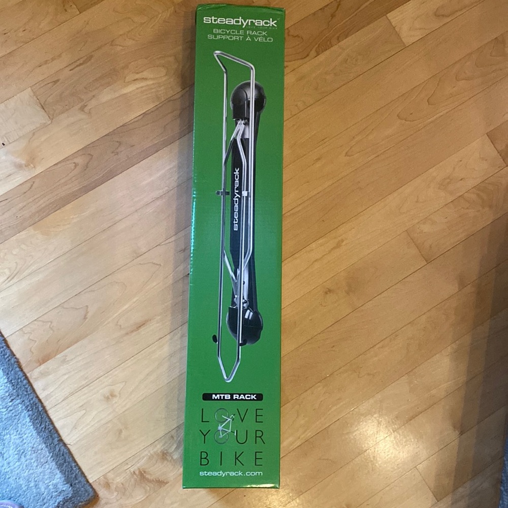 - A Steadyrack Bike Rack-New in Box
